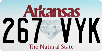 AR license plate 267VYK