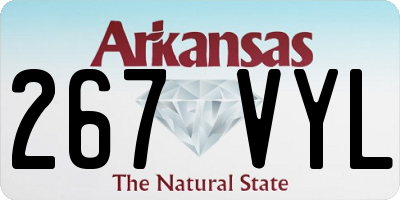 AR license plate 267VYL