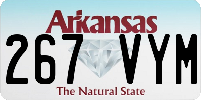 AR license plate 267VYM