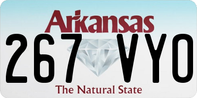 AR license plate 267VYO