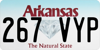 AR license plate 267VYP