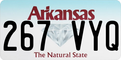 AR license plate 267VYQ