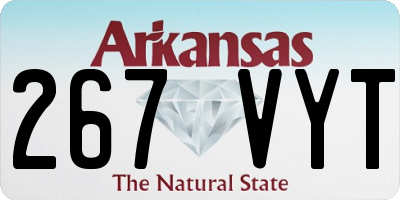 AR license plate 267VYT