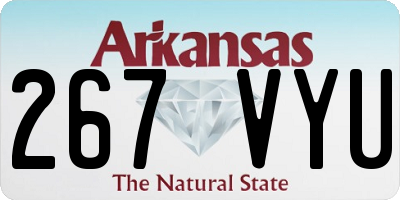 AR license plate 267VYU