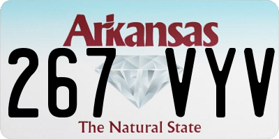 AR license plate 267VYV