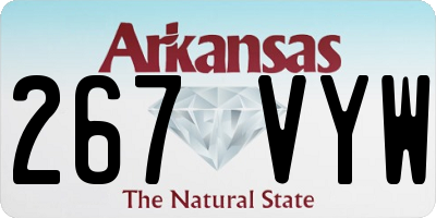 AR license plate 267VYW
