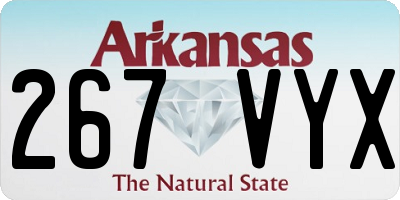 AR license plate 267VYX