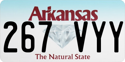 AR license plate 267VYY
