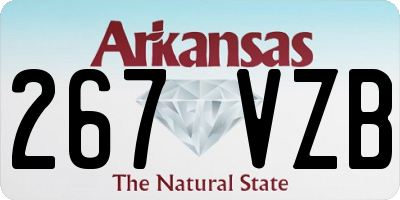 AR license plate 267VZB