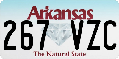 AR license plate 267VZC