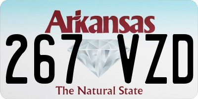 AR license plate 267VZD