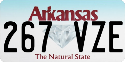 AR license plate 267VZE