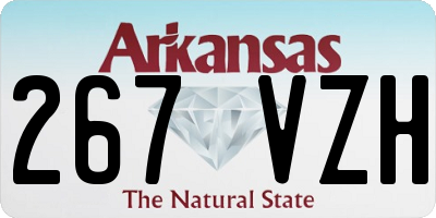 AR license plate 267VZH