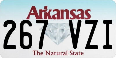 AR license plate 267VZI