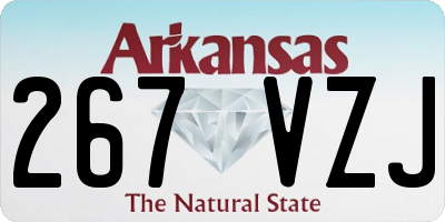 AR license plate 267VZJ