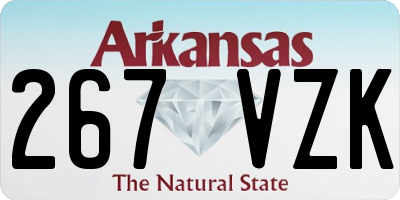 AR license plate 267VZK