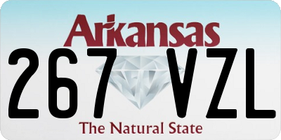 AR license plate 267VZL