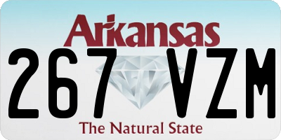 AR license plate 267VZM