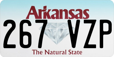 AR license plate 267VZP