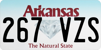 AR license plate 267VZS