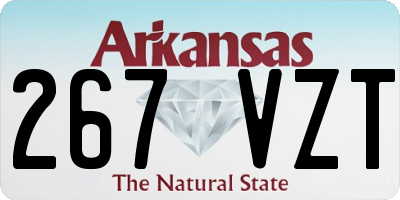 AR license plate 267VZT