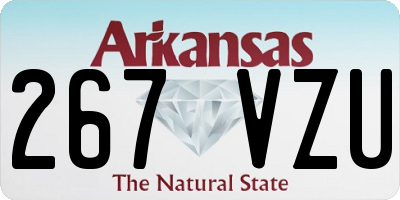AR license plate 267VZU