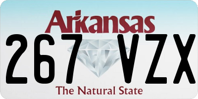 AR license plate 267VZX