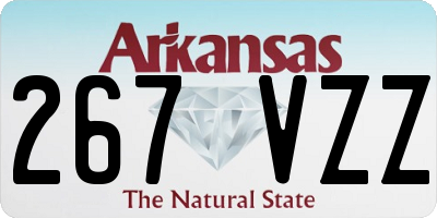 AR license plate 267VZZ