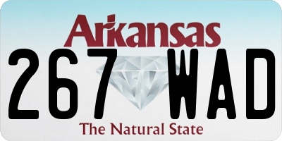 AR license plate 267WAD