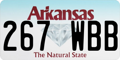 AR license plate 267WBB