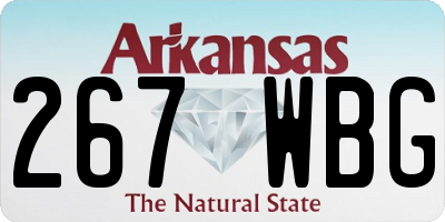 AR license plate 267WBG