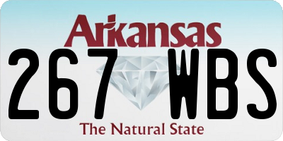 AR license plate 267WBS