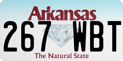 AR license plate 267WBT