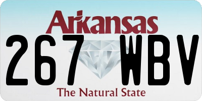 AR license plate 267WBV
