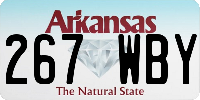 AR license plate 267WBY