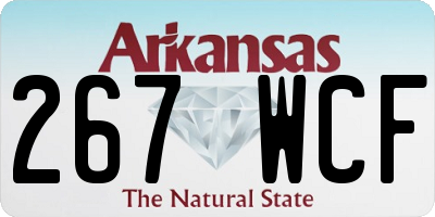 AR license plate 267WCF