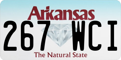 AR license plate 267WCI