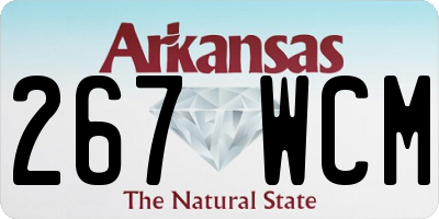AR license plate 267WCM