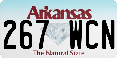 AR license plate 267WCN