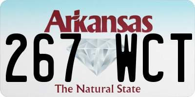 AR license plate 267WCT