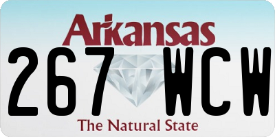 AR license plate 267WCW