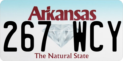 AR license plate 267WCY