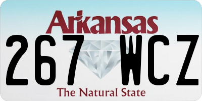 AR license plate 267WCZ