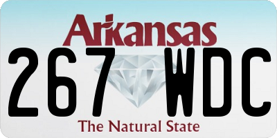 AR license plate 267WDC