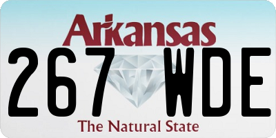 AR license plate 267WDE