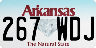 AR license plate 267WDJ