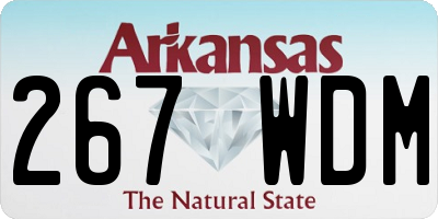 AR license plate 267WDM