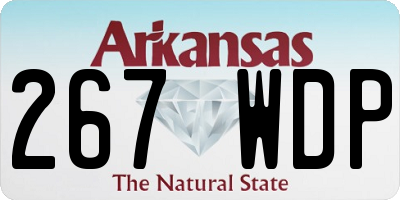 AR license plate 267WDP