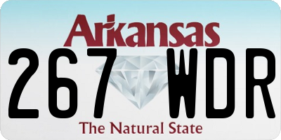 AR license plate 267WDR