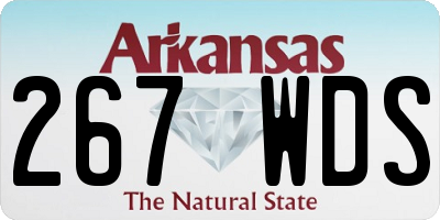 AR license plate 267WDS
